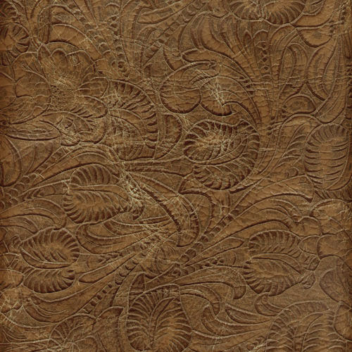 Tropical tooled leather
