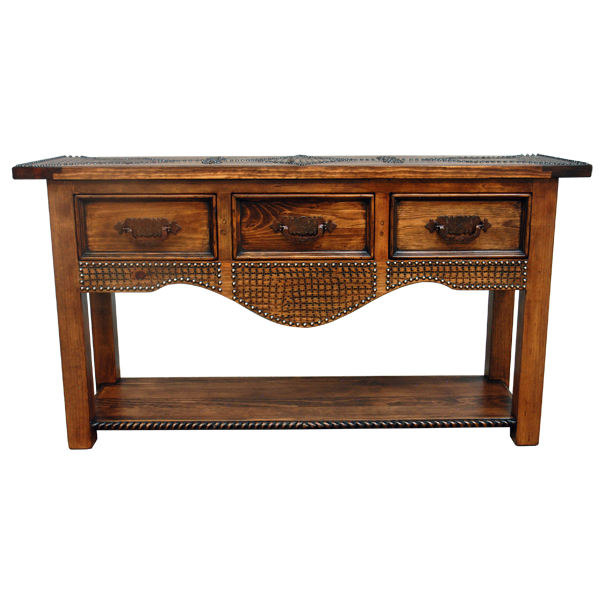 Console Tooled Wood csl23-1