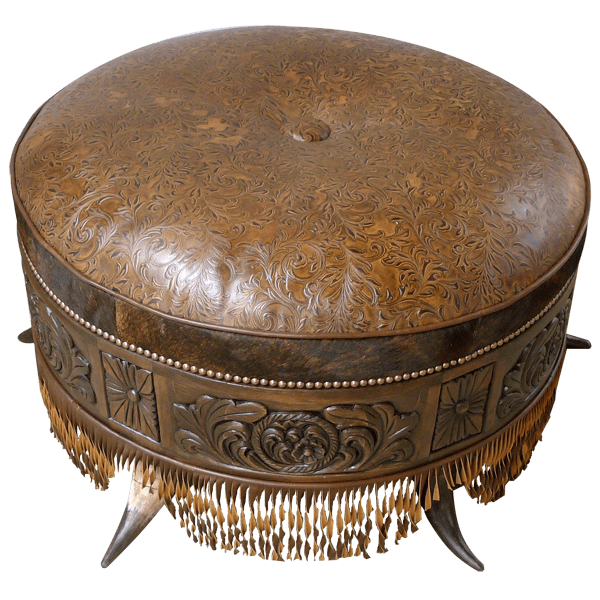 Ottoman Embossed Leather otm11-1